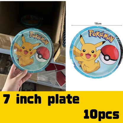 Cartoon Birthday Party Supplies – Tableware & Decorations Set