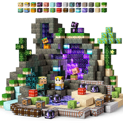 Magnetic Building Blocks Cube Set for Creative STEM Play