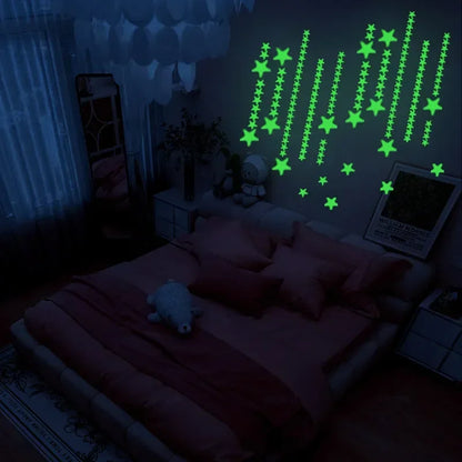 Glow in the Dark Star Stickers – Kids Room Wall Decals