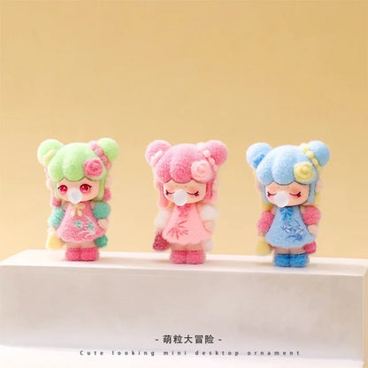 Chinese Style Plush Keychain – Blind Box Model Toy