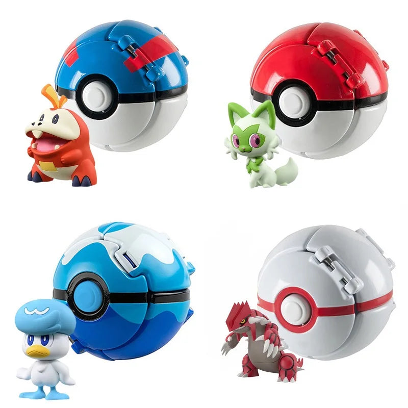 Anime Figure with Ball – Mini PVC Collectible Model Toy