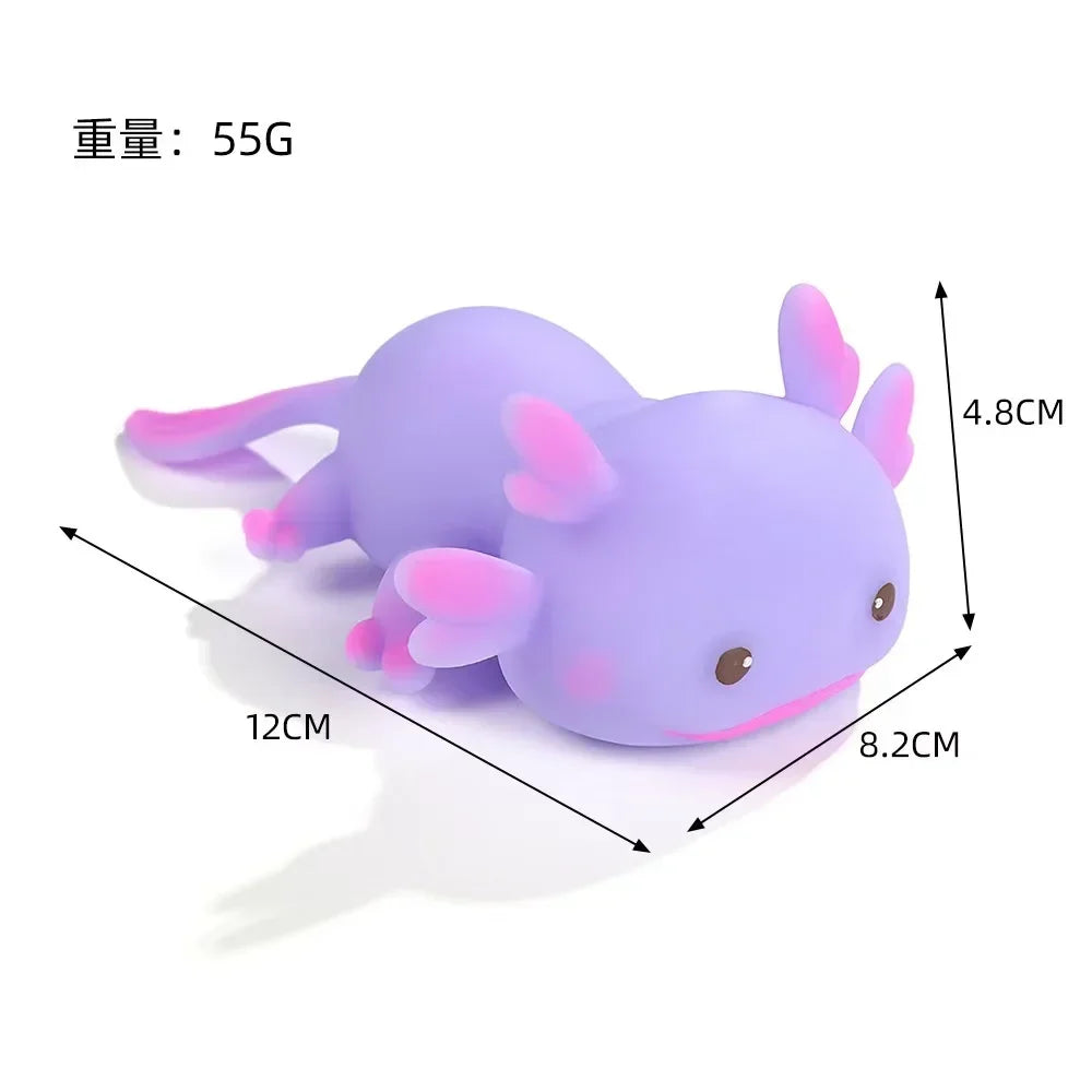 Axolotl Squishy Toy – Cute Slow Rising Squeeze Ball