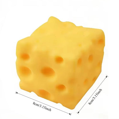 Giant Cheese Squishy Toy – Slow-Rising Squeeze Fidget