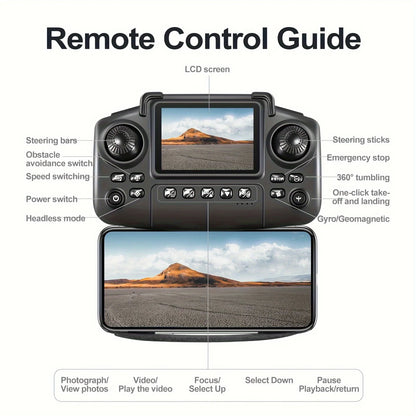 Foldable 4K Camera Drone with Dual Battery & Remote Control