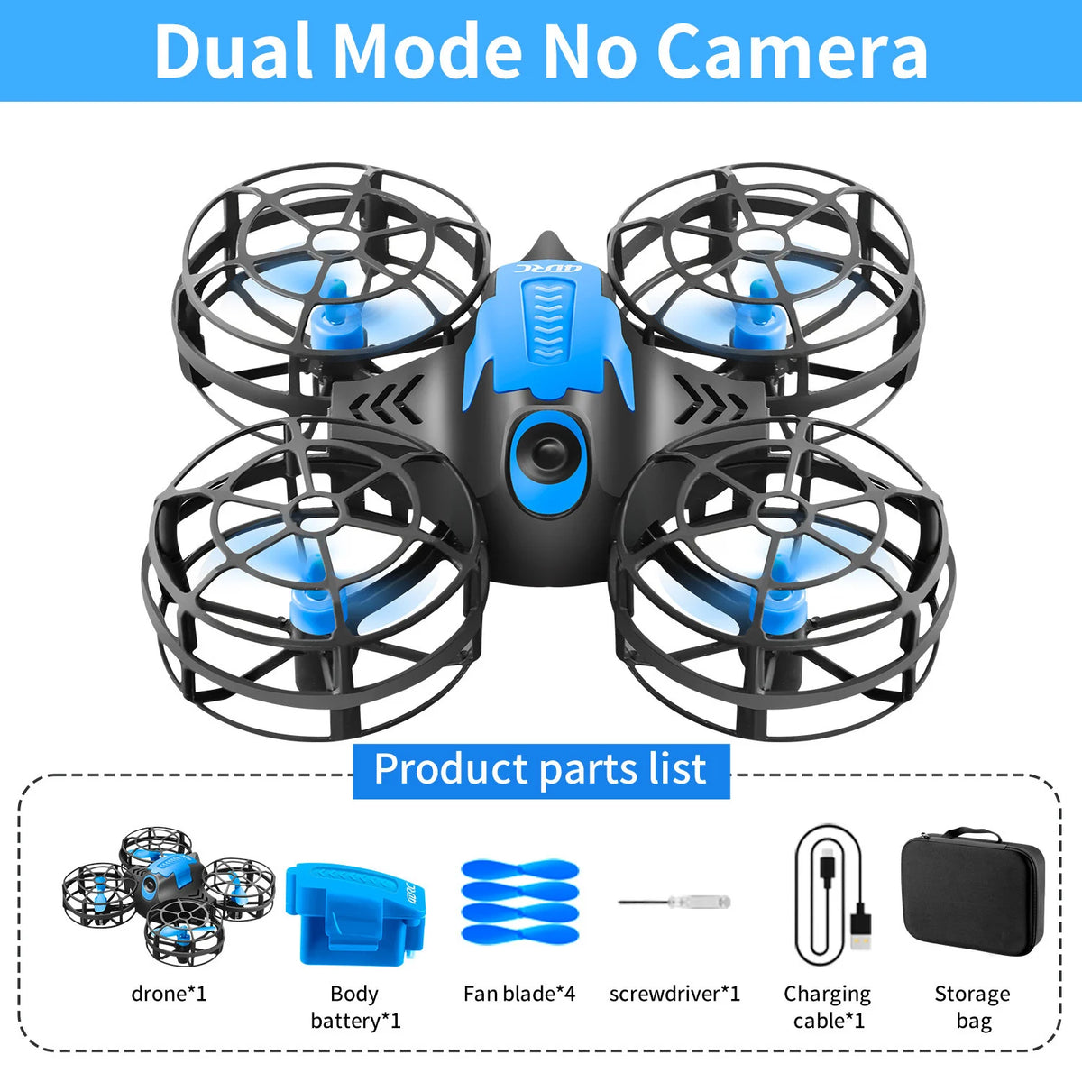 Mini RC Drone with 3D Flips, Headless Mode and Altitude Hold