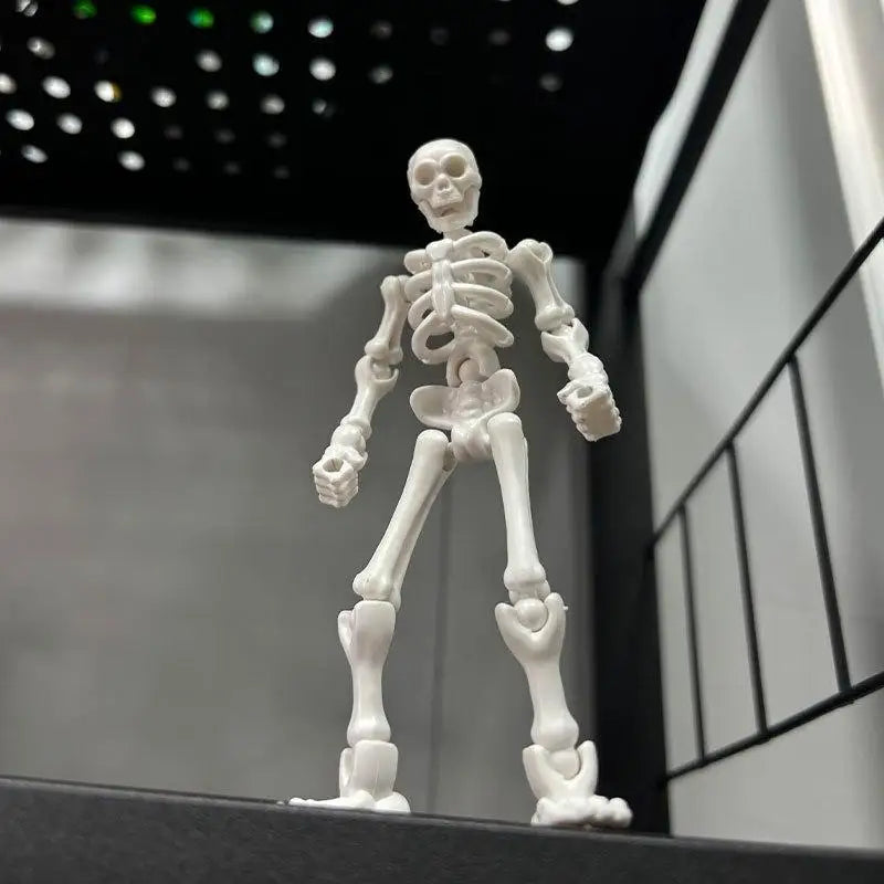 Mini Skeleton Figurines – Posable DIY Halloween Craft Decor