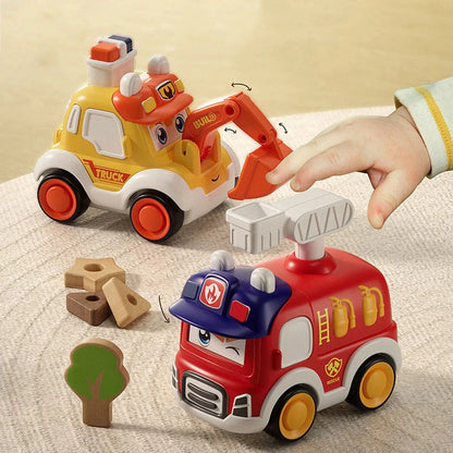 Press and Go Toy Cars for Toddlers – Mini Emergency Vehicles