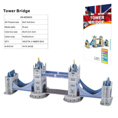 3D Architecture Puzzle – Famous Building Model Puzzle for Kids