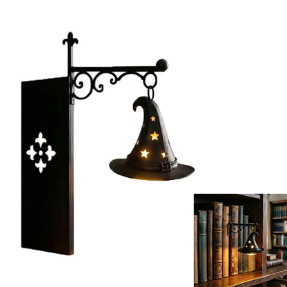 Halloween Retro Bookshelf Reading Lamp – Gothic LED Night Light