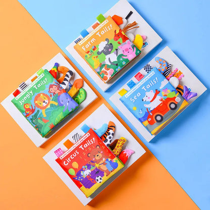 Baby Cloth Book – Montessori Animal Sensory & Learning Activity Toy