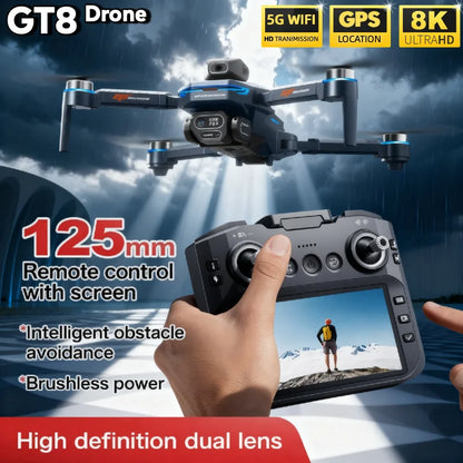 4K GPS Camera Drone – Foldable FPV Quadcopter with Brushless Motors