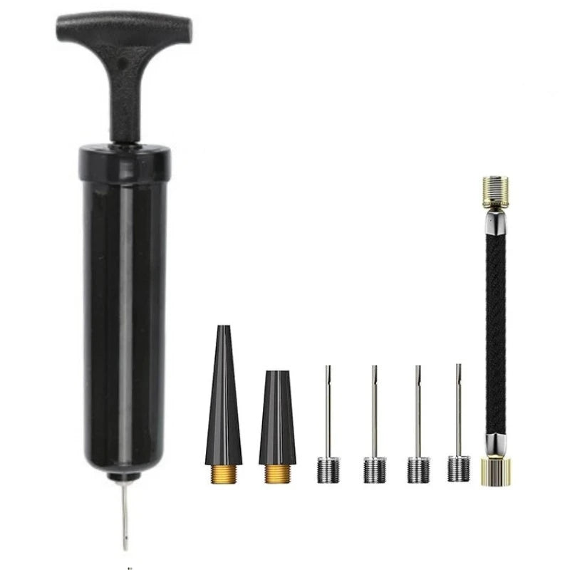 Ball Pump, Portable Sports Ball Inflator with Needle & Nozzle
