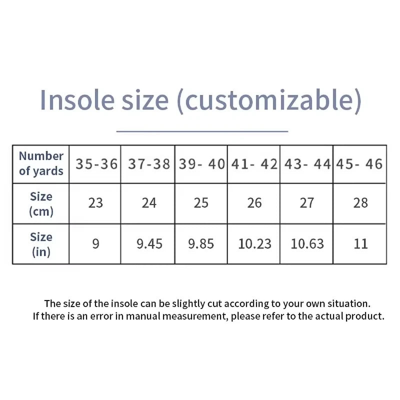 Arch Support sports Insole Men Women Orthopedic Insoles Foot Shock Absorption Anti-Slip Shoe Pads 2Pcs/4Pcs
