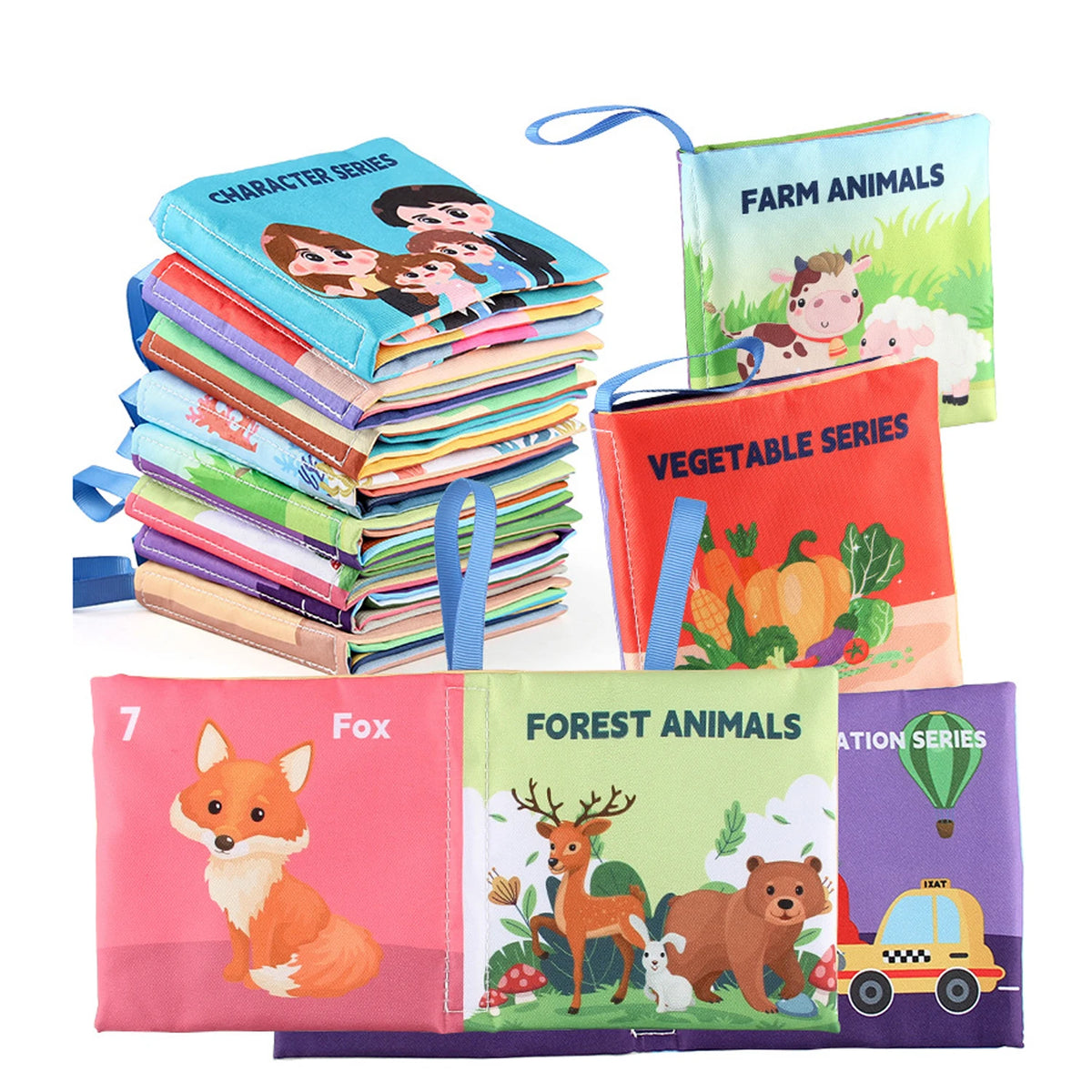 Soft Baby Book – Montessori Sensory Cloth Book for Early Learning