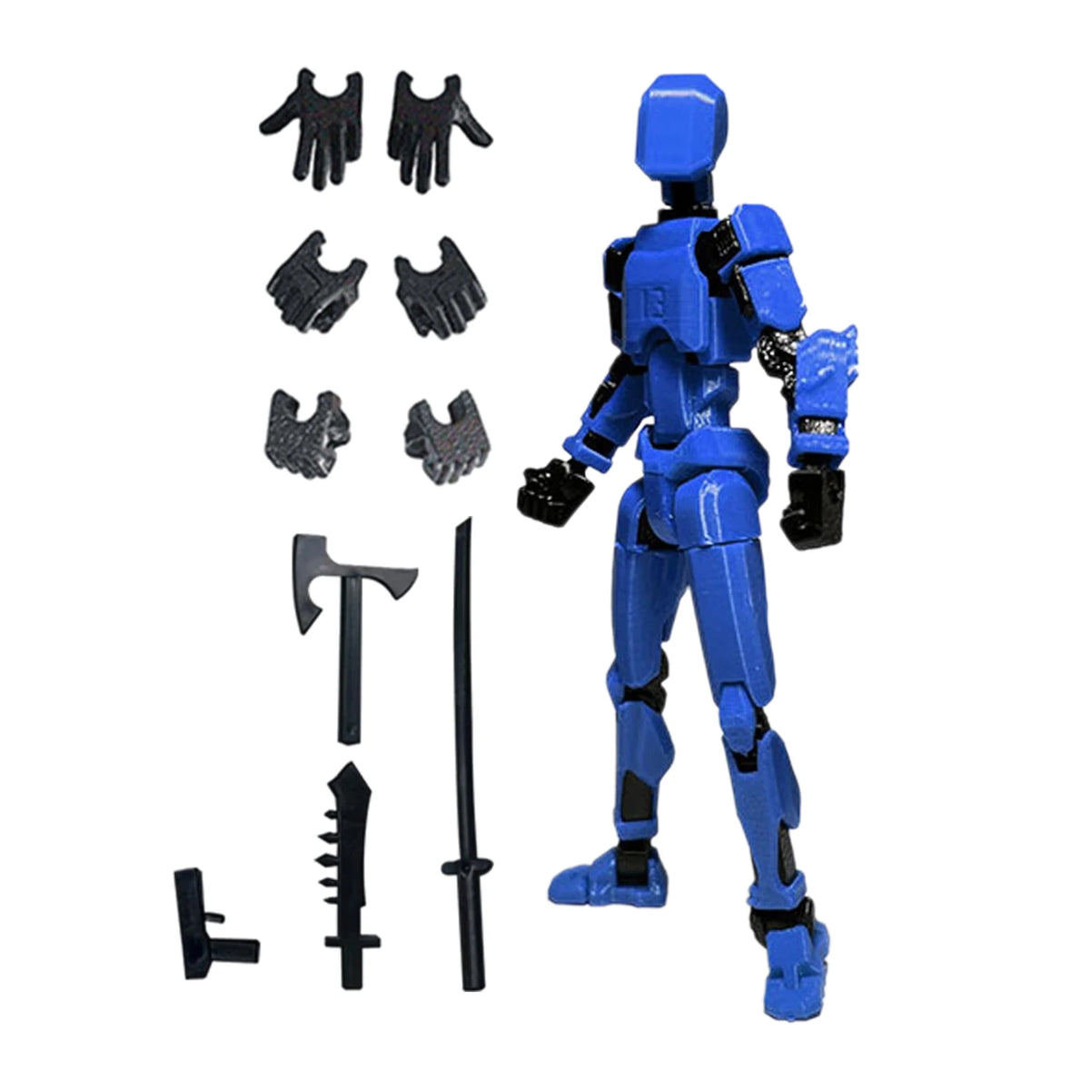 13-Joint Articulated Action Figure – DIY Poseable Figure