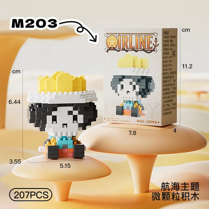 Mini Brick Assembly Model – 3D Building Block Figure