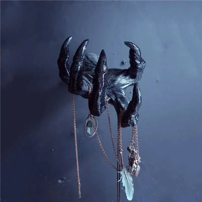 Gothic Hand Wall Hanger – Resin Witch Statue & Wall Decor