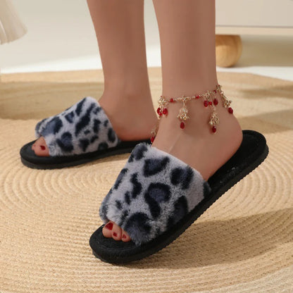 Women's Warm Slippers Plush Non Slip House Shoes for Winter