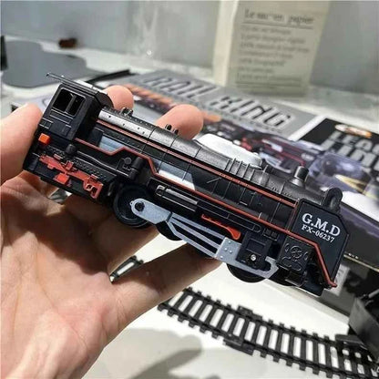 Christmas Train Track Set with Lights – Freight Train Toy