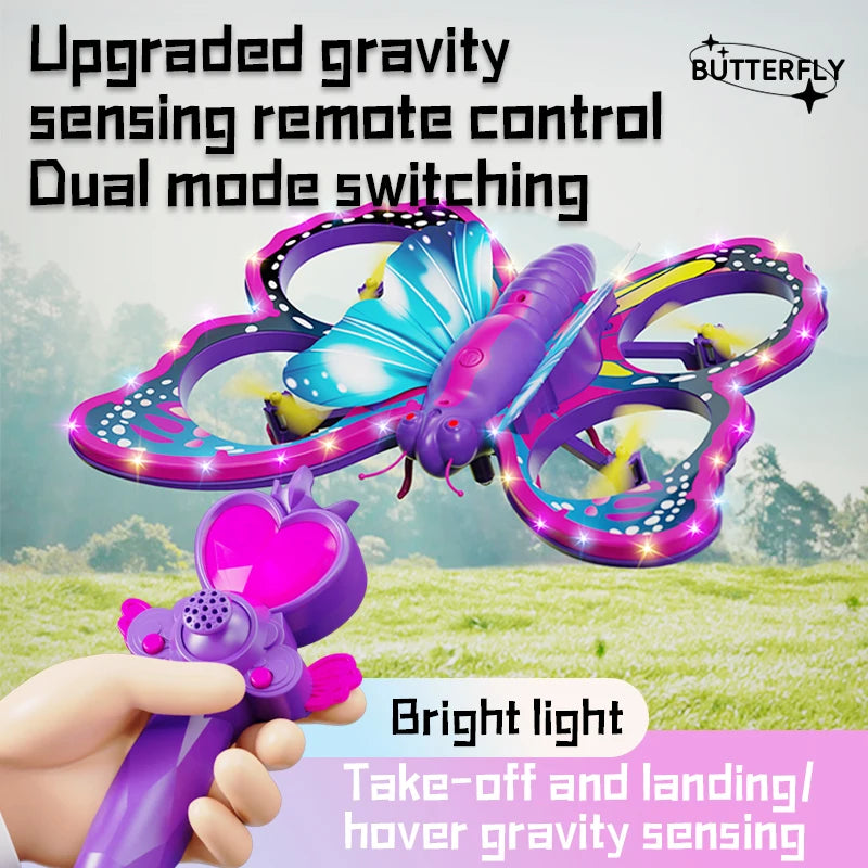 Glitter Butterfly Remote Control Drone with Gravity Sensing