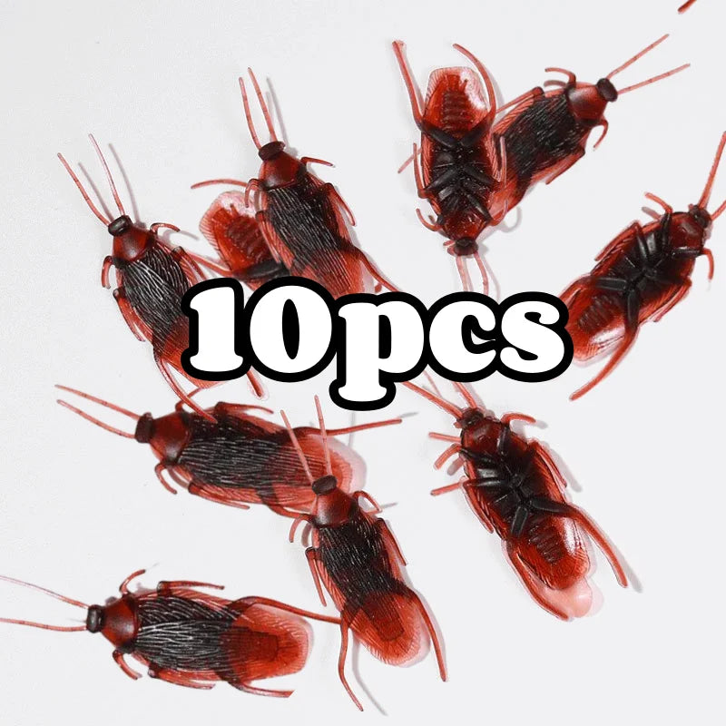 Fake Cockroach Prank Toys – 50-Piece Realistic Insect Set