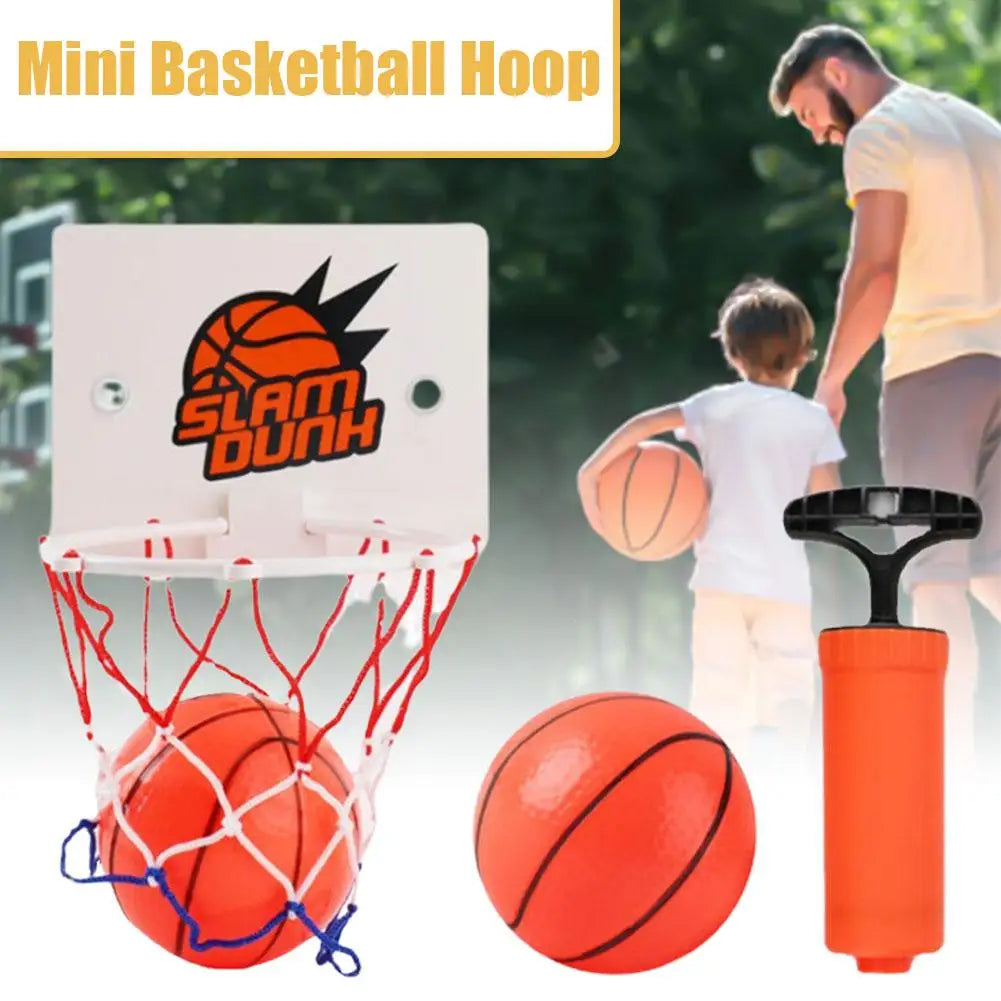 Mini Basketball Hoop Indoor Suction Cup Door Hoop with 2 Balls