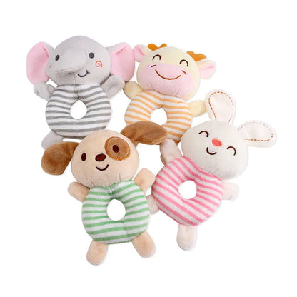 Baby Rattle Toy – Plush Cartoon Animal Handheld Toy for Infants