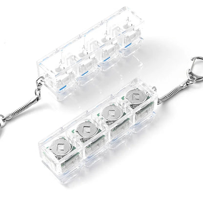 Keyboard Fidget Toy with LED Lights, 4-Button Stress Relief Toy