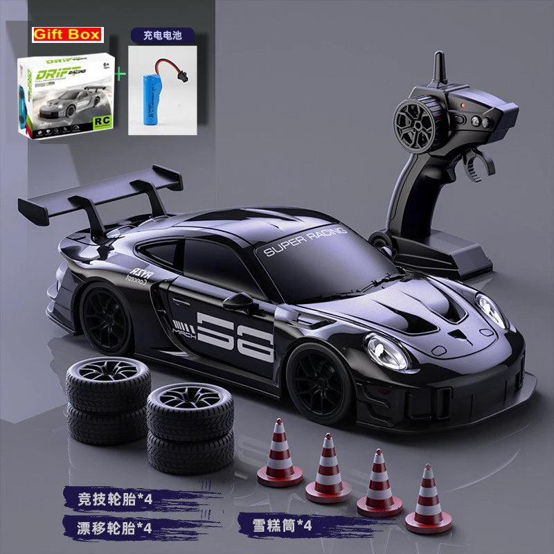 1:24 Scale RC Drift Racing Car with LED Lights and 4WD