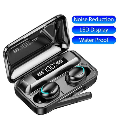 Wireless Bluetooth Earbuds TWS Noise Cancelling Headphones with LED Case