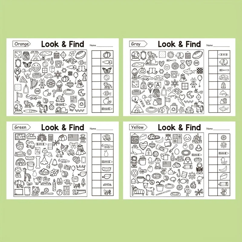 Hidden Objects Coloring Book