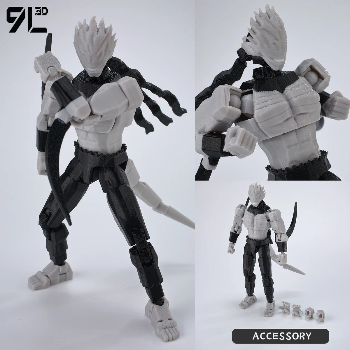 Optimized Product Title: 3D Printed Action Figure, Articulated & Poseable – Ready to Display