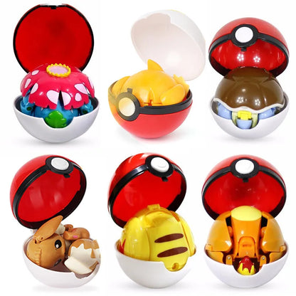 Transforming Anime Toy Ball – PVC Deformable Figure for Play & Display