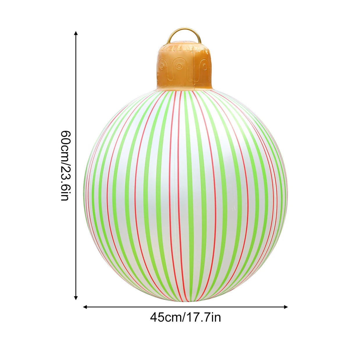 Inflatable Christmas Ornament – Large PVC Holiday Decoration Ball