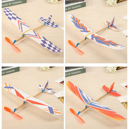 10 Pack Rubber Band Powered Glider Planes for Kids