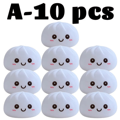 Dumpling Night Light LED Desktop Lamp Cute Glowing Décor
