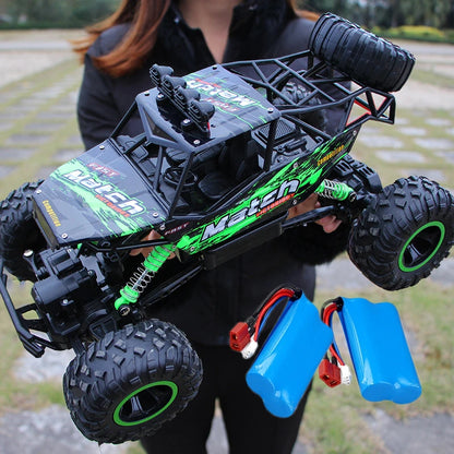 4WD RC Off-Road Climbing Truck with Suspension and LED Lights