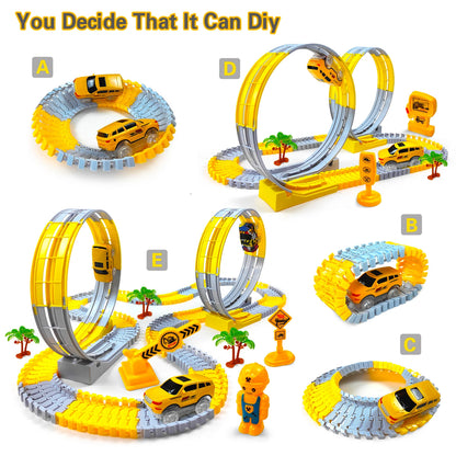 Children’s Flexible Track Toy Car Set for Creative Play