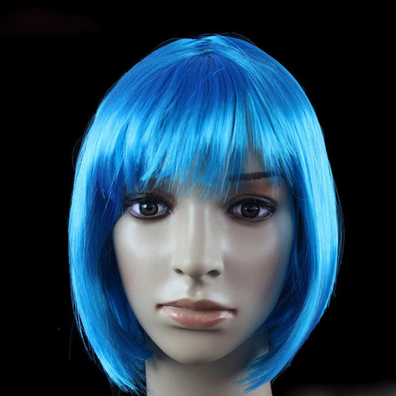 Short Bob Cosplay Wig – Synthetic Anime Costume Hair