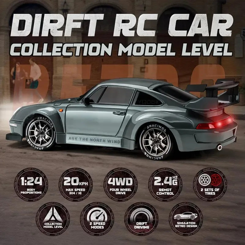 RC Drift Car – 1:24 4WD Remote Control Racing Car
