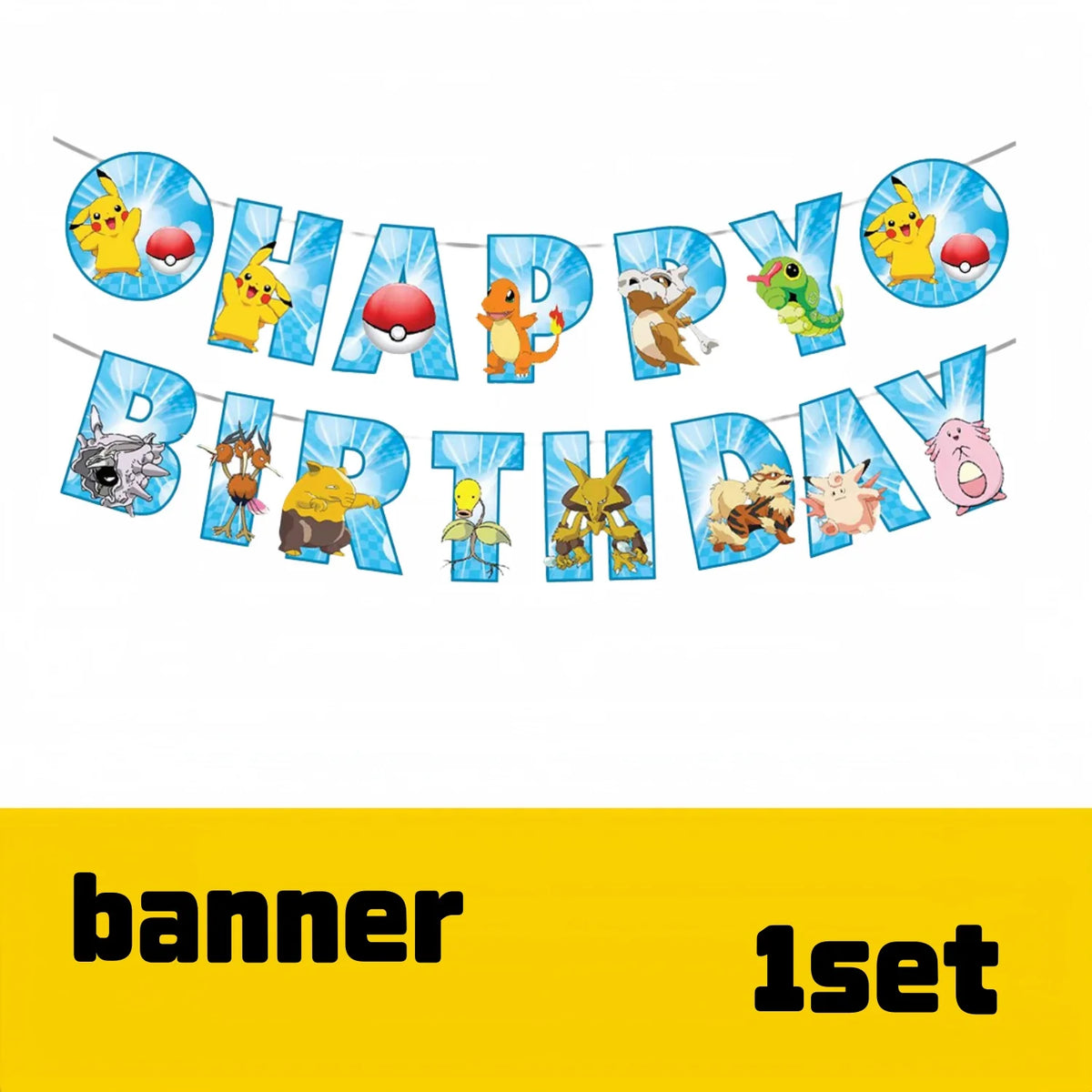 Cartoon Birthday Party Supplies – Tableware & Decorations Set