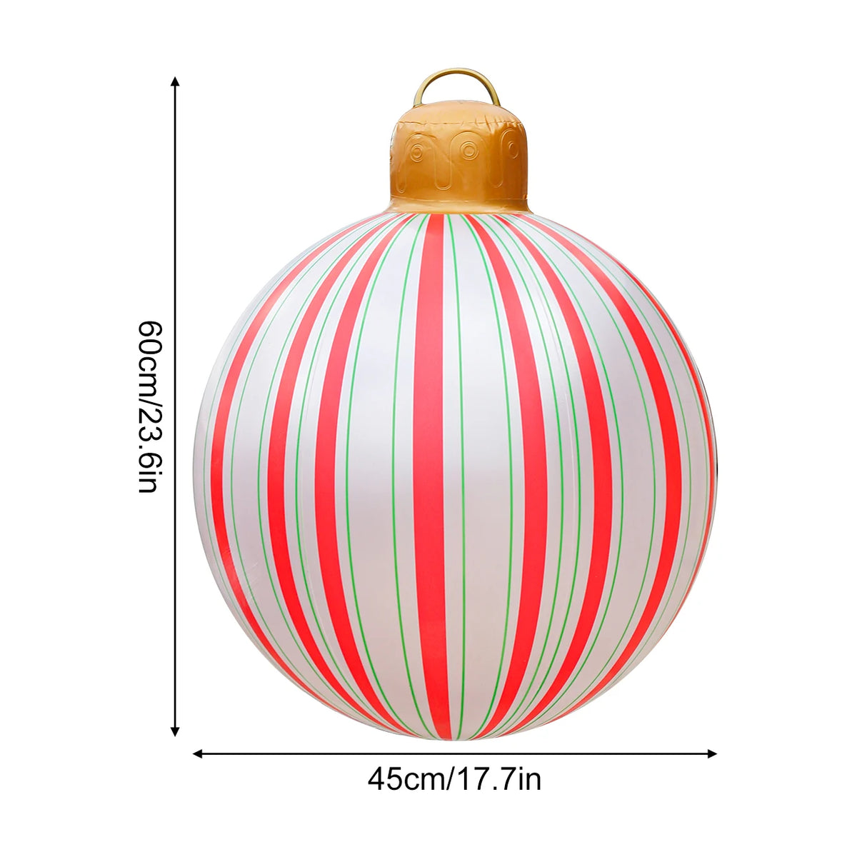 Inflatable Christmas Ornament – Large PVC Holiday Decoration Ball