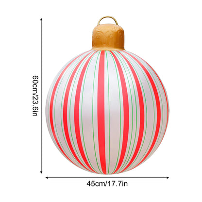 Inflatable Christmas Ornament – Large PVC Holiday Decoration Ball