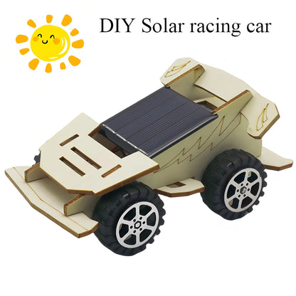 Solar Car Model Kit – DIY Wooden Science & Education Project