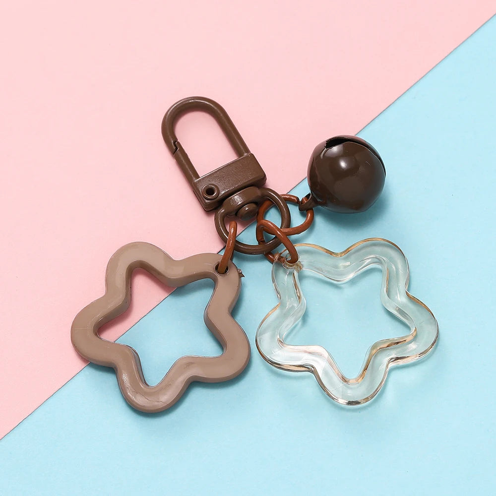 Fashion Keychain with Lobster Clasp Plastic Decorative Key Ring