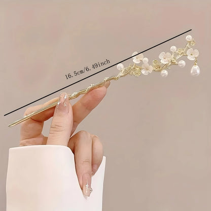 Chinese Hair Stick, Floral Tassel Hairpin for Women & Hairstyles