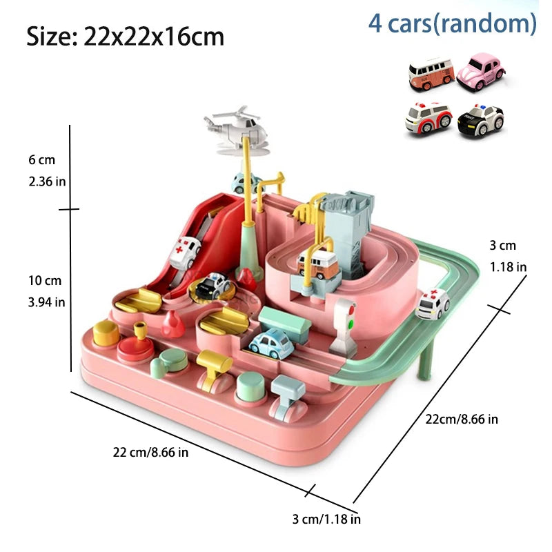 Racing Track Car Toy Set – Educational Rail Adventure Game