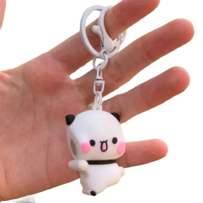 Cute Panda Magnetic Keychain – Backpack Pendant