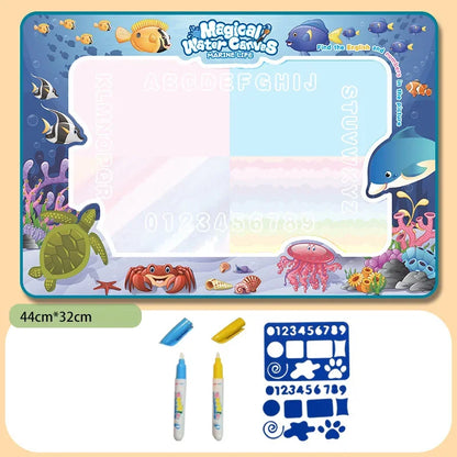 Magic Water Drawing Mat Reusable Coloring Board for Kids