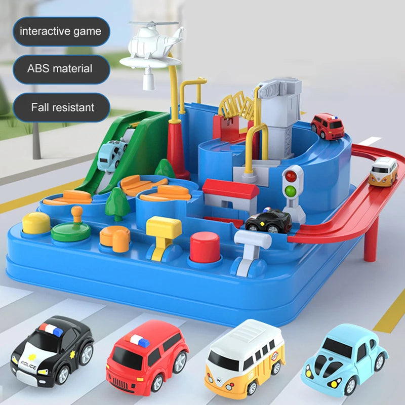 Racing Track Car Toy Set – Educational Rail Adventure Game